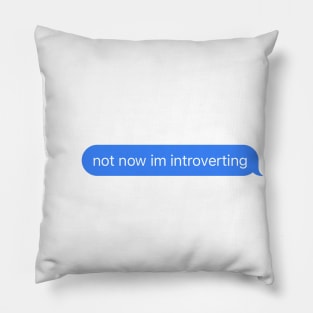 introverting introvert Pillow