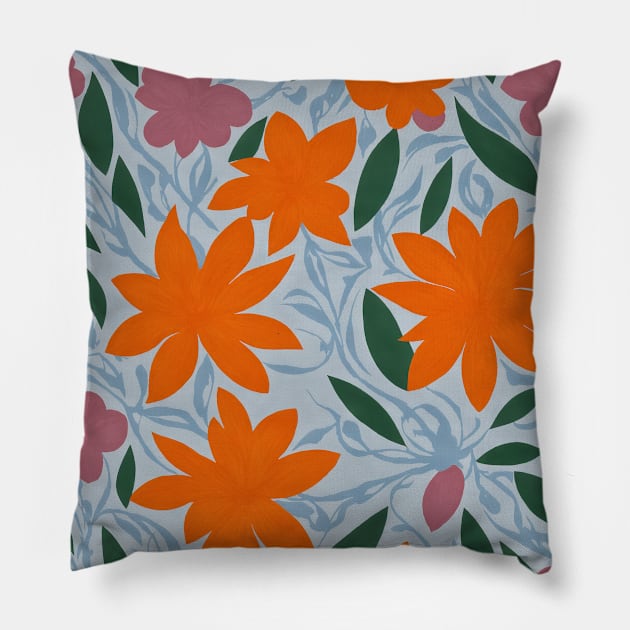 Chromatic Botanic Abstraction #23 Pillow by Sibilla Borges