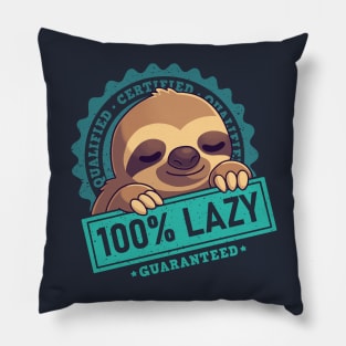 100% Cute Sloth - Lazy Nap Seal Pillow