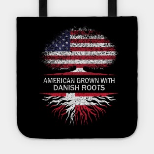 American Grown with Danish Roots USA Flag Tote