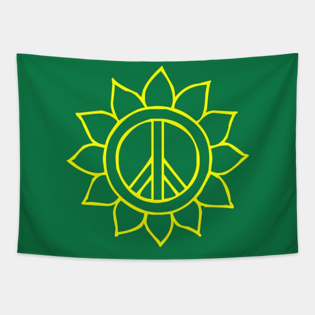 Peace Flower Tapestry by Scottish Arms Dealer