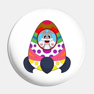 Rabbit Easter Easter egg Rocket Pin