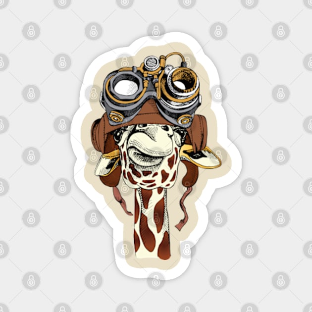 Steampunk Giraffe Magnet by LouMax