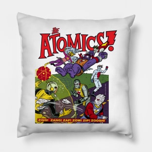 THE ATOMICS Strange Super-Heroes! Pillow