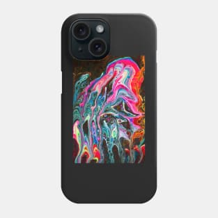 Momma & Baby Octopuses - Fluid Art Phone Case