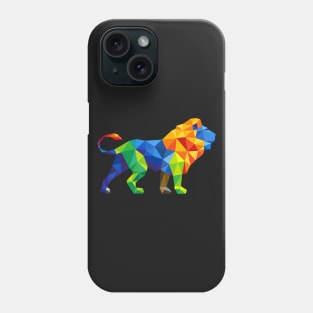 Geometric lion Phone Case