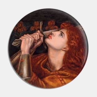 Joan of Arc by Dante Gabriel Rosetti Pin