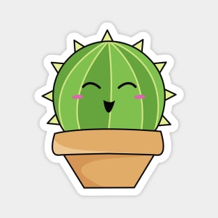 Round Cactus Magnet