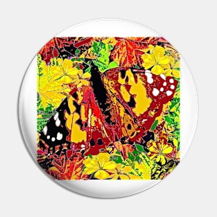 Butterfly Autumn Pin