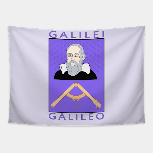 Galileo Galilei Tapestry by DiegoCarvalho