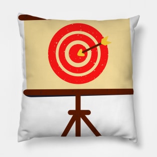 red canvas target design Pillow