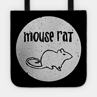 Mouse Rat Parks and Rec Band Shirt Black Circle Tote