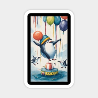 Funny Penguin Party Magnet