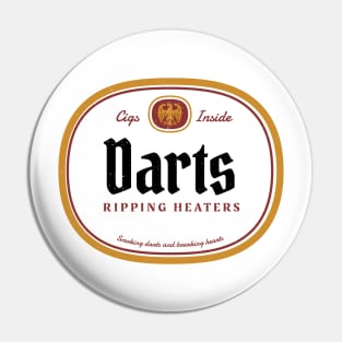 Darts ripping heaters - vintage design Pin