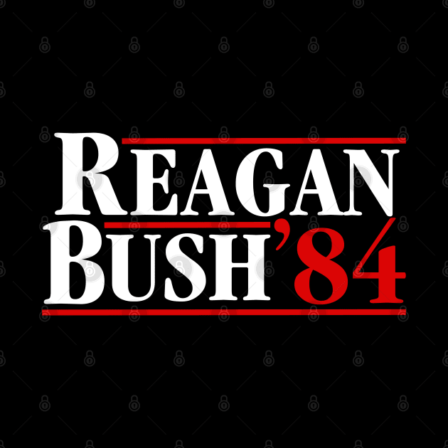 Reagan Bush 84 (on black) by Tainted