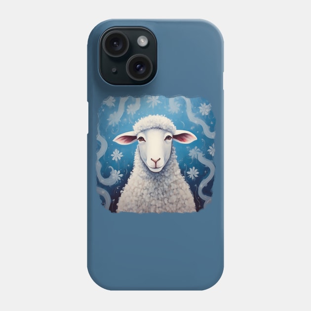 Christmas lamb Phone Case by NATLEX