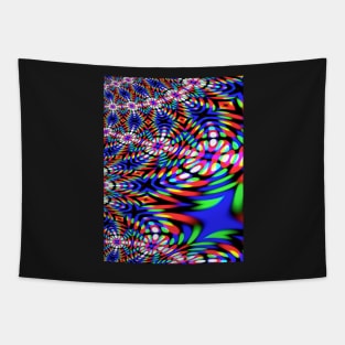 Colourful Flowers Perspective Pattern Tapestry