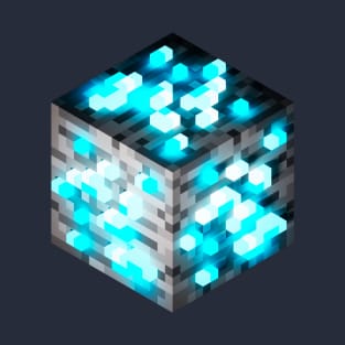 Block Diamond Ore 3D T-Shirt