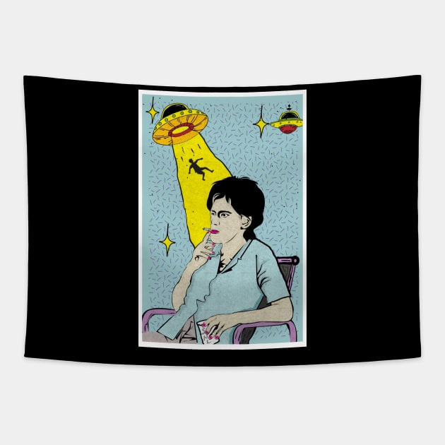 Kate McKinnon SNL Alien Tapestry by Now and Forever