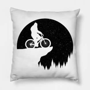 Bigfoot Riding Bike Pillow