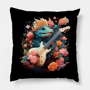 Sea Slug Playing Guitar Pillow