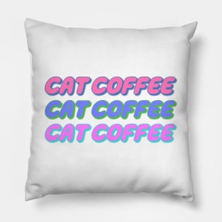 Cat Coffee Lover Pillow