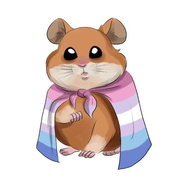 bigender hamster by gaypompeii