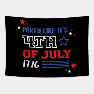 Party Like It’s 4th of July Tshirt Tapestry