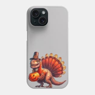 Turkey Saurus Rex Thanksgiving Dinosaur Phone Case