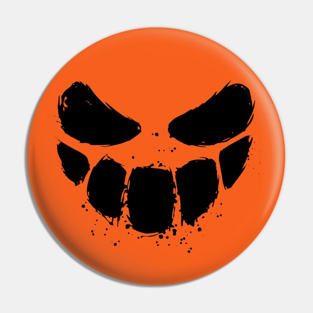 Scary Face Halloween Pin by Mr.Speak