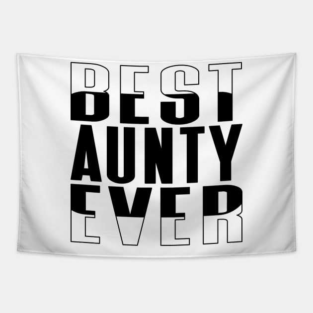 Best Aunty Ever Rounded Rectangle Tapestry by Kylie Paul