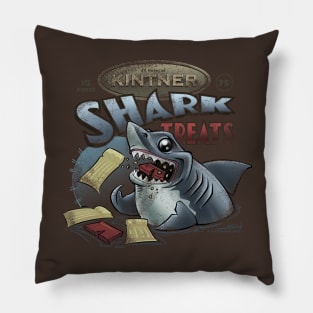 Kintner Shark Treats - Version 2 (Aged) Pillow