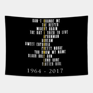 ChrisCornell 1964 - 2017 Back design Tapestry