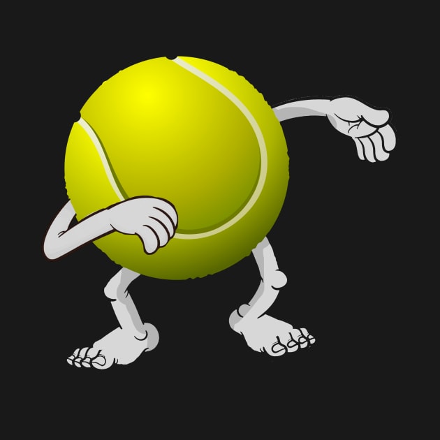 Funny dabbing tennis ball by williamarmin