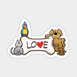 Animal Love Magnet