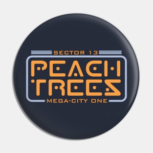 Mega City Peach Trees Pin