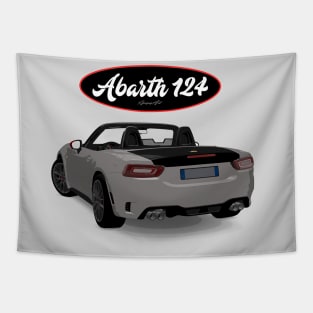 ABARTH 124 Bianco back Tapestry