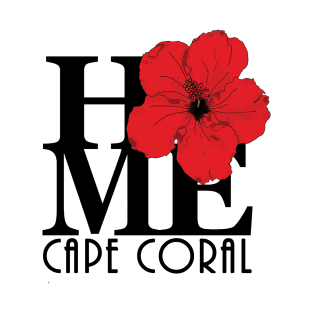 HOME Cape Coral Red Hibiscus T-Shirt