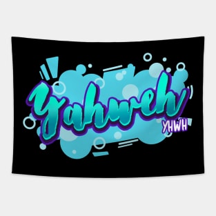 Yahweh - Hebrew name of God - Bible - Faith Based Christianity Tapestry