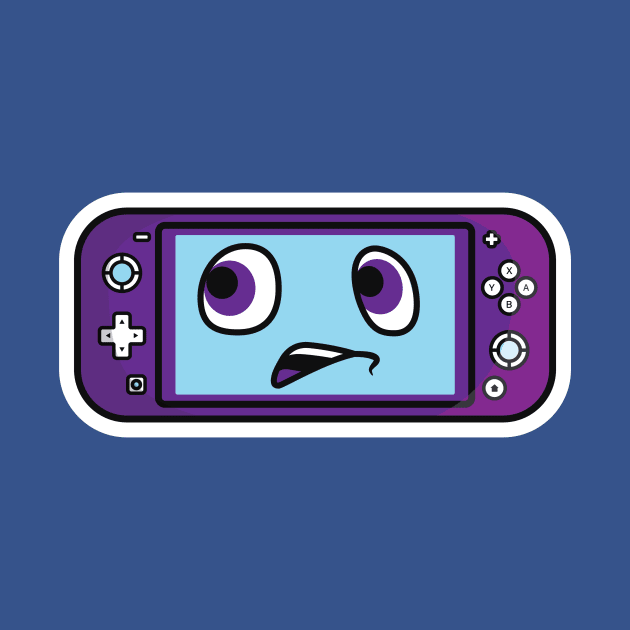 Game Console Device Sticker vector illustration. Technology gaming objects icon concept. Game controller or game console sticker vector design. Gaming mascot logo. by AlviStudio