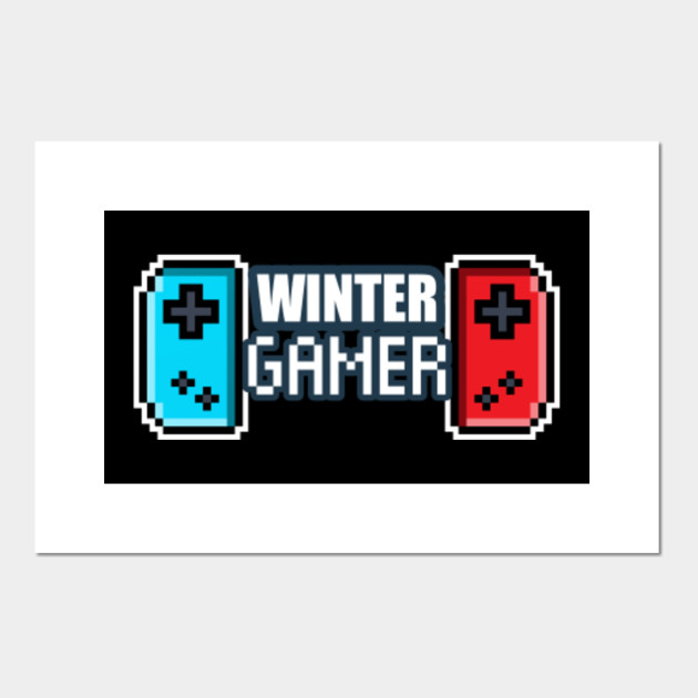 Winter Gamer Cute Funny Pixel Art 90s Graphic Kids Adults