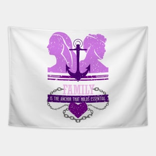 family is the anchor that holds essential purple Tapestry