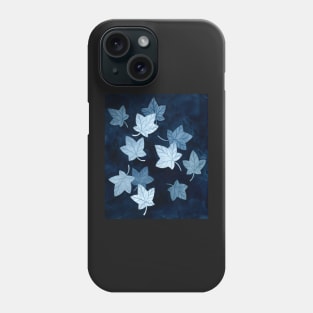 Blue Leaves in Water Phone Case