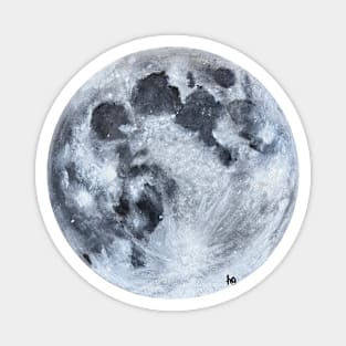 Hand Painted Moon Magnet