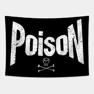 Poison title alone From the bottle with skull #3 Tapestry