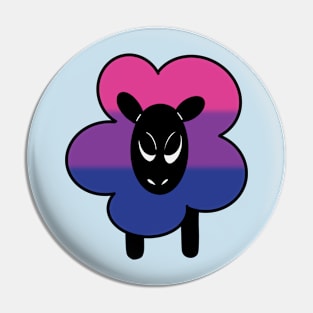 Proud Bi Rainbow Sheep Pin