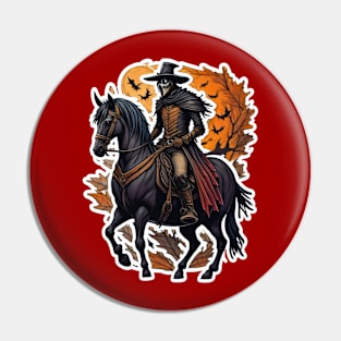 Halloween horseman Pin