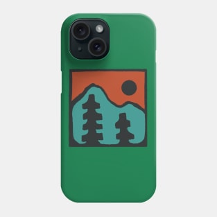 Teal trees Phone Case