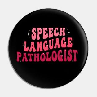 Speech Therapy Rainbow Speech Language Pathologist Therapist Pin