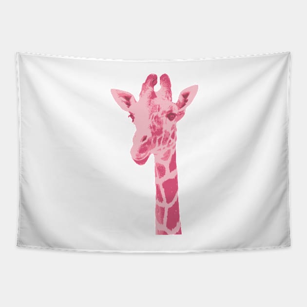 pink Giraffe Tapestry by lisenok